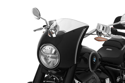 Wunderlich cockpit fairing »Rock ’n‘ Roll« - Blackstorm Metallic - white striped
