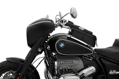 Wunderlich HIGHWAY cockpit fairing - Blackstorm Metallic - white striped