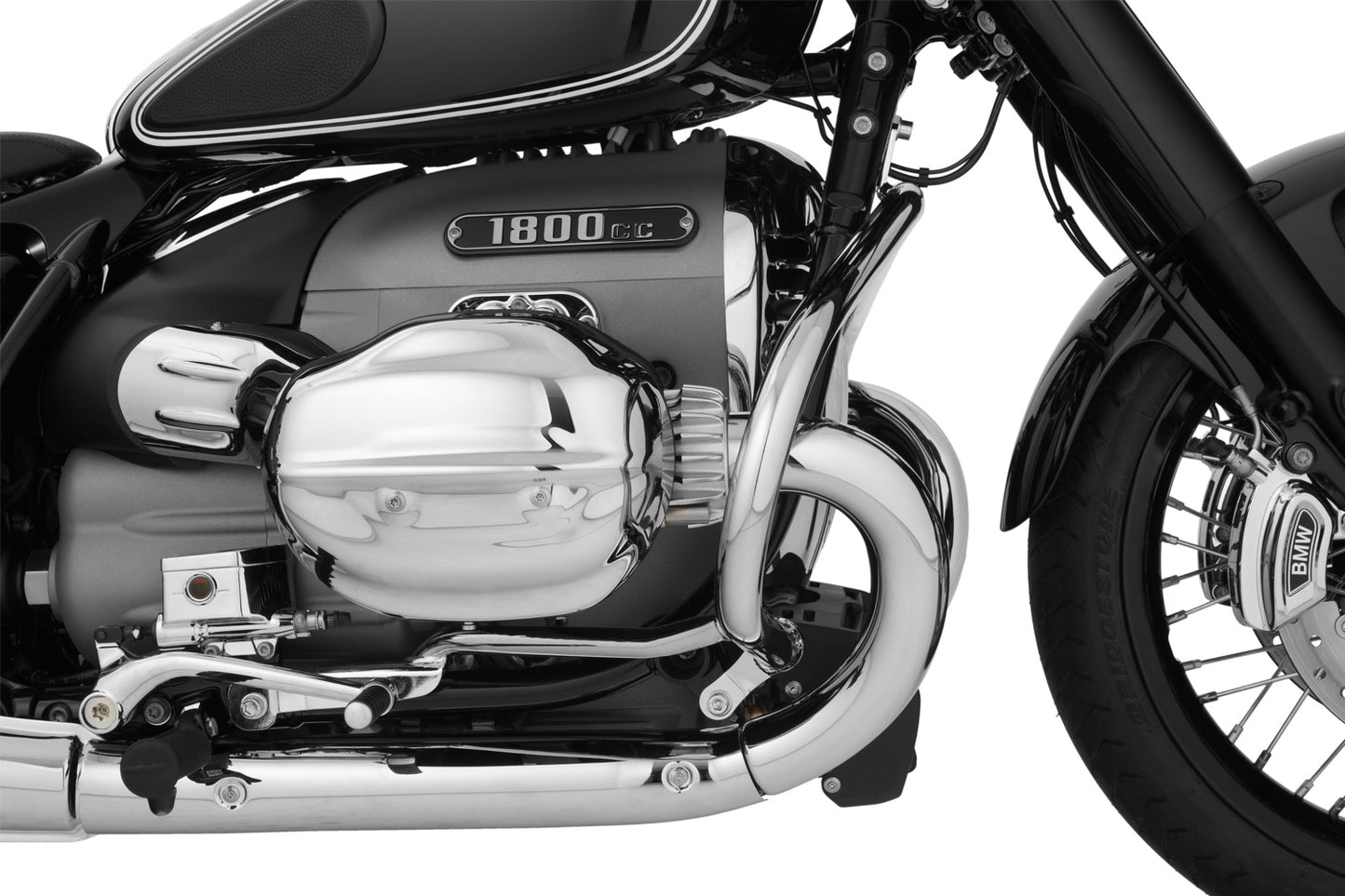 engine protection bar - chromed