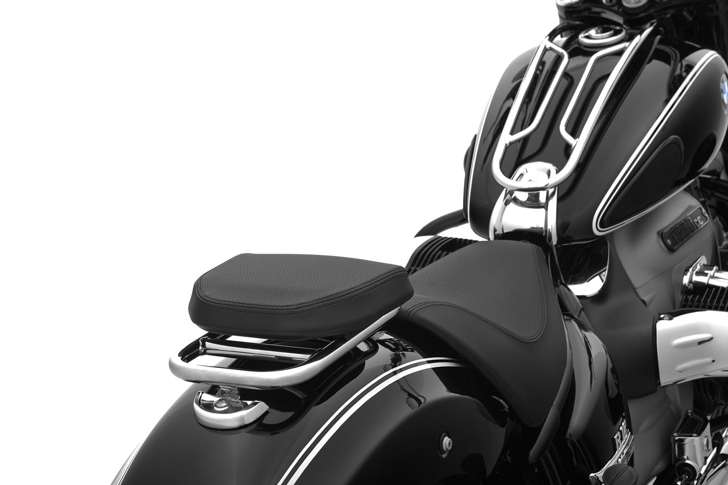 Wunderlich rider backrest - foldable - chromed