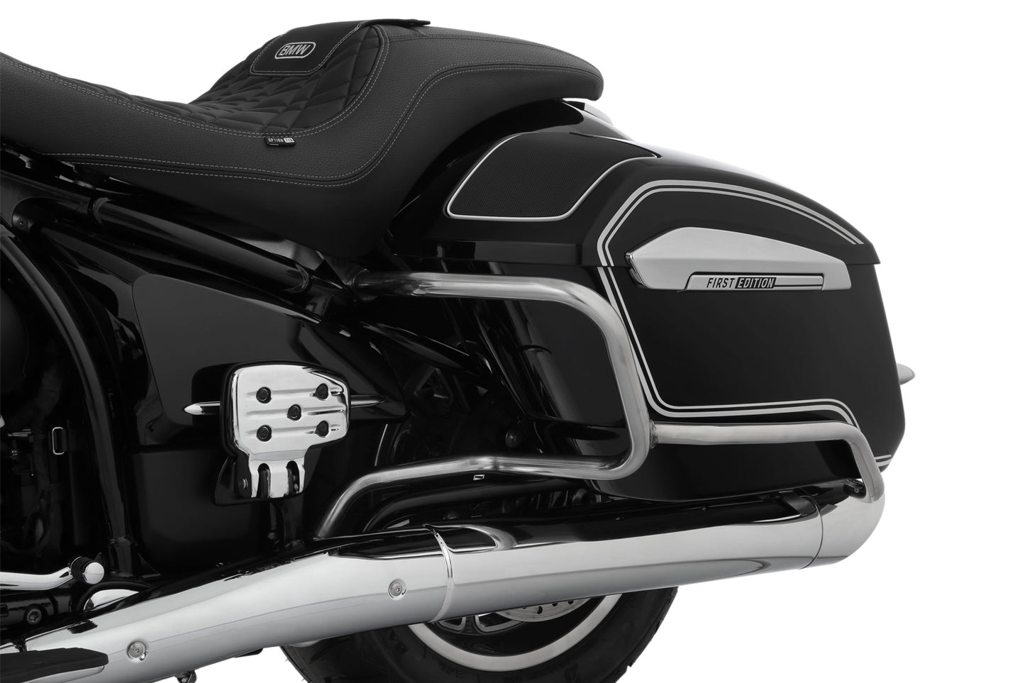 Wunderlich case protection bar - chromed