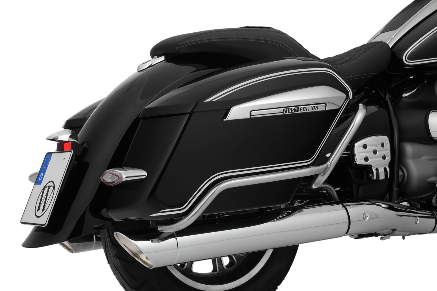 Wunderlich case protection bar - chromed