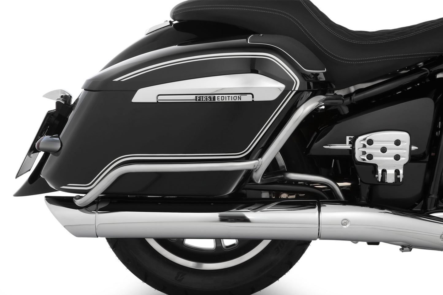 Wunderlich case protection bar - chromed
