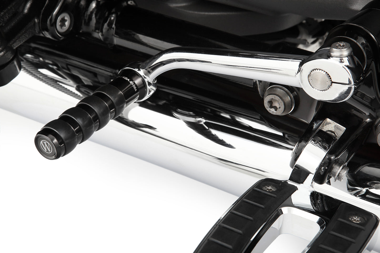gear-shifter extension for models with footrests - black