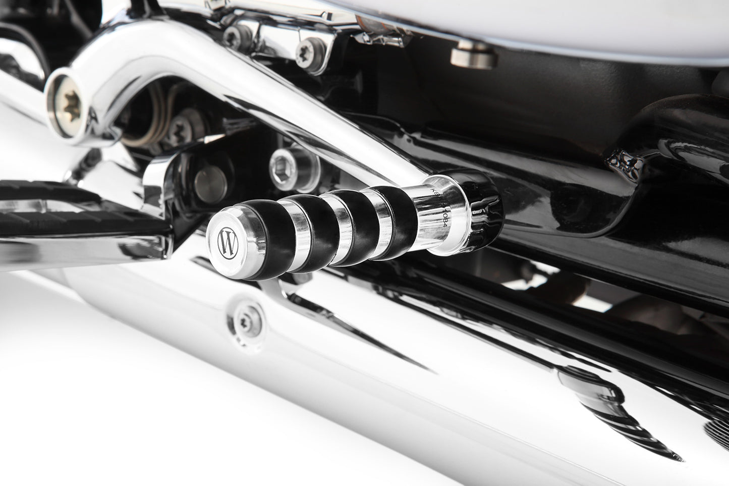 Wunderlich brake lever extension for models with footrests - chromed