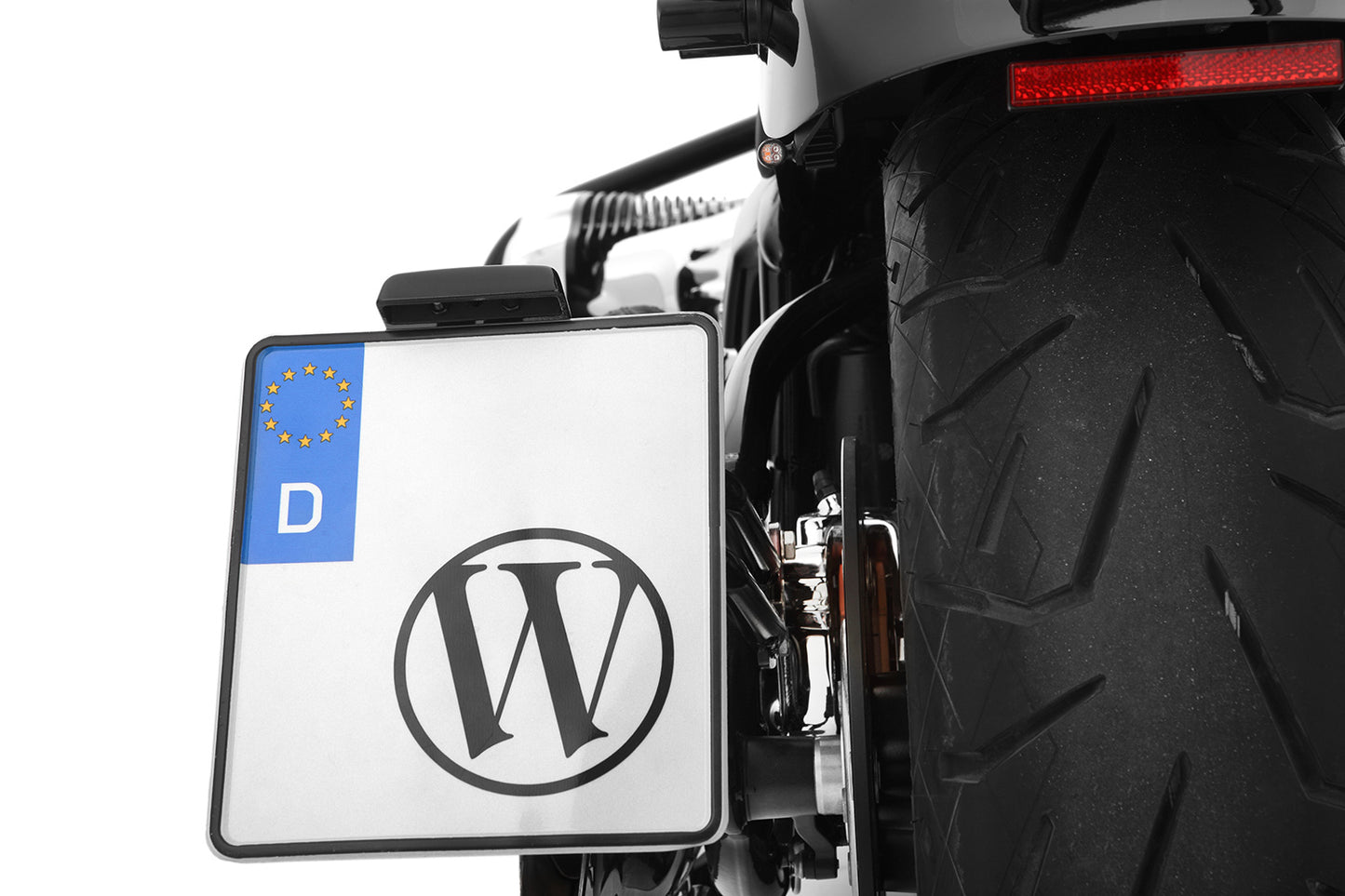 Wunderlich licence plate holder side - black