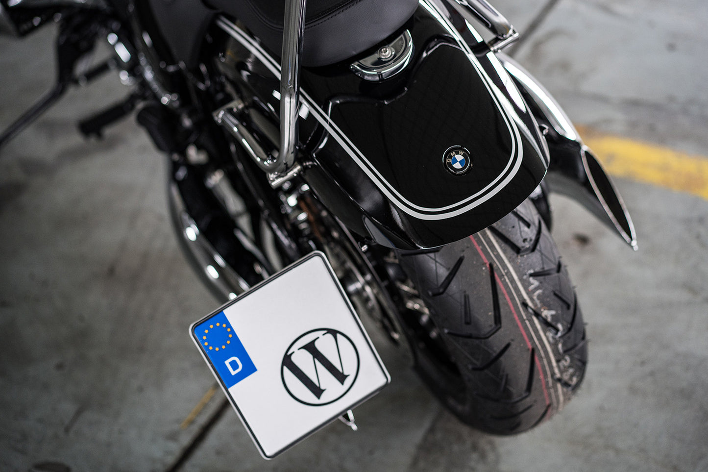 Wunderlich licence plate holder side - black