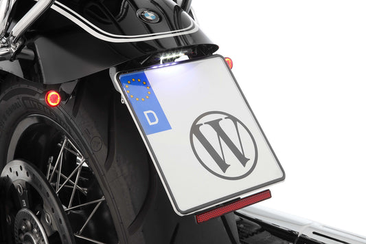 Wunderlich PURE tail conversion with indicator bracket - M8 Indicator screw thread - black