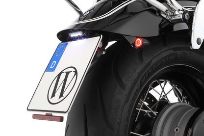 Wunderlich PURE tail conversion with indicator bracket - M8 Indicator screw thread - black