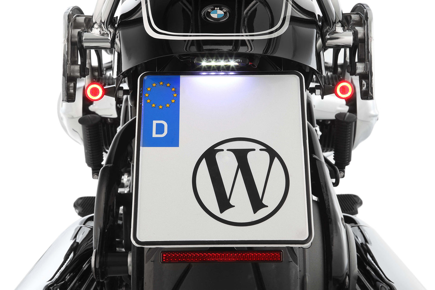 Wunderlich PURE tail conversion with indicator bracket - M8 Indicator screw thread - black