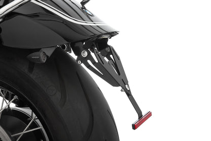 Wunderlich PURE tail conversion with indicator bracket - M8 Indicator screw thread - black
