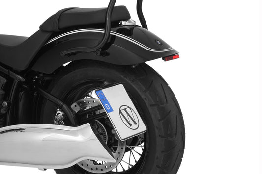 Wunderlich »LOW« tail conversion with indicator bracket - M8 Screw thread - black