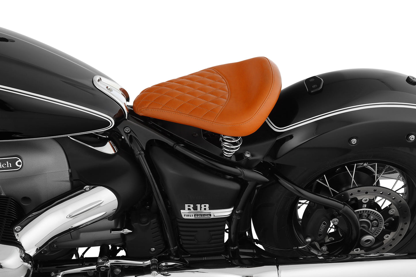 Wunderlich Swinging Saddle RockBob with original tail - brown - Genuine leather
