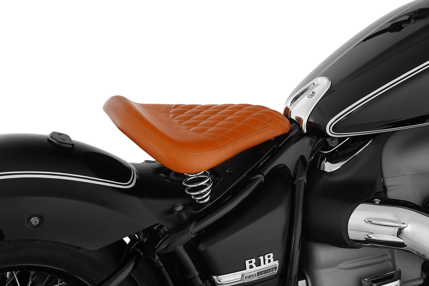 Wunderlich Swinging Saddle RockBob with original tail - brown - Genuine leather