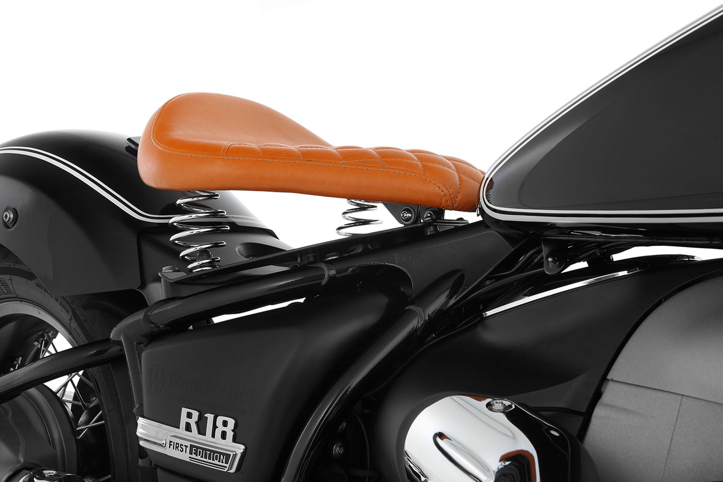 Wunderlich Swinging Saddle RockBob with original tail - brown - Genuine leather
