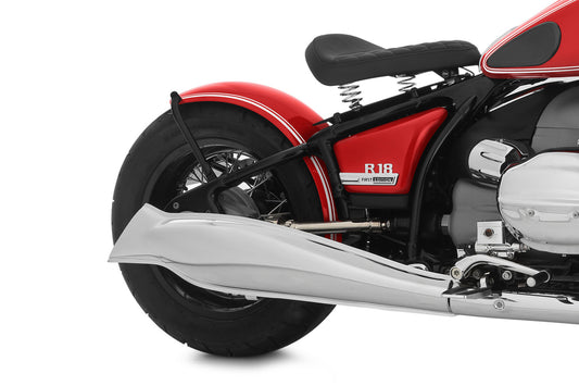 Wunderlich Rear fender »RockBob« - Mars Red Metallic white lined