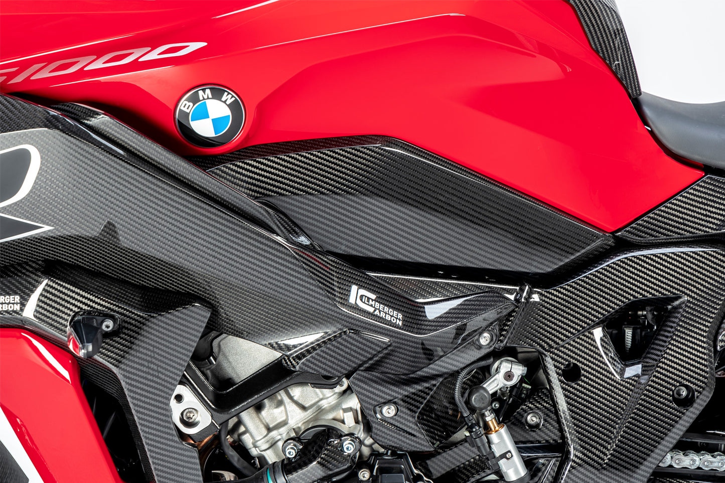 Ilmberger Side cover for lower tank - left - carbon