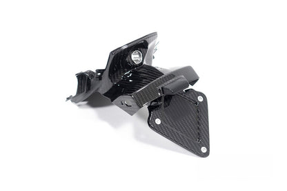 Ilmberger Splash guard number plate holder M 1000 XR - carbon - glossy