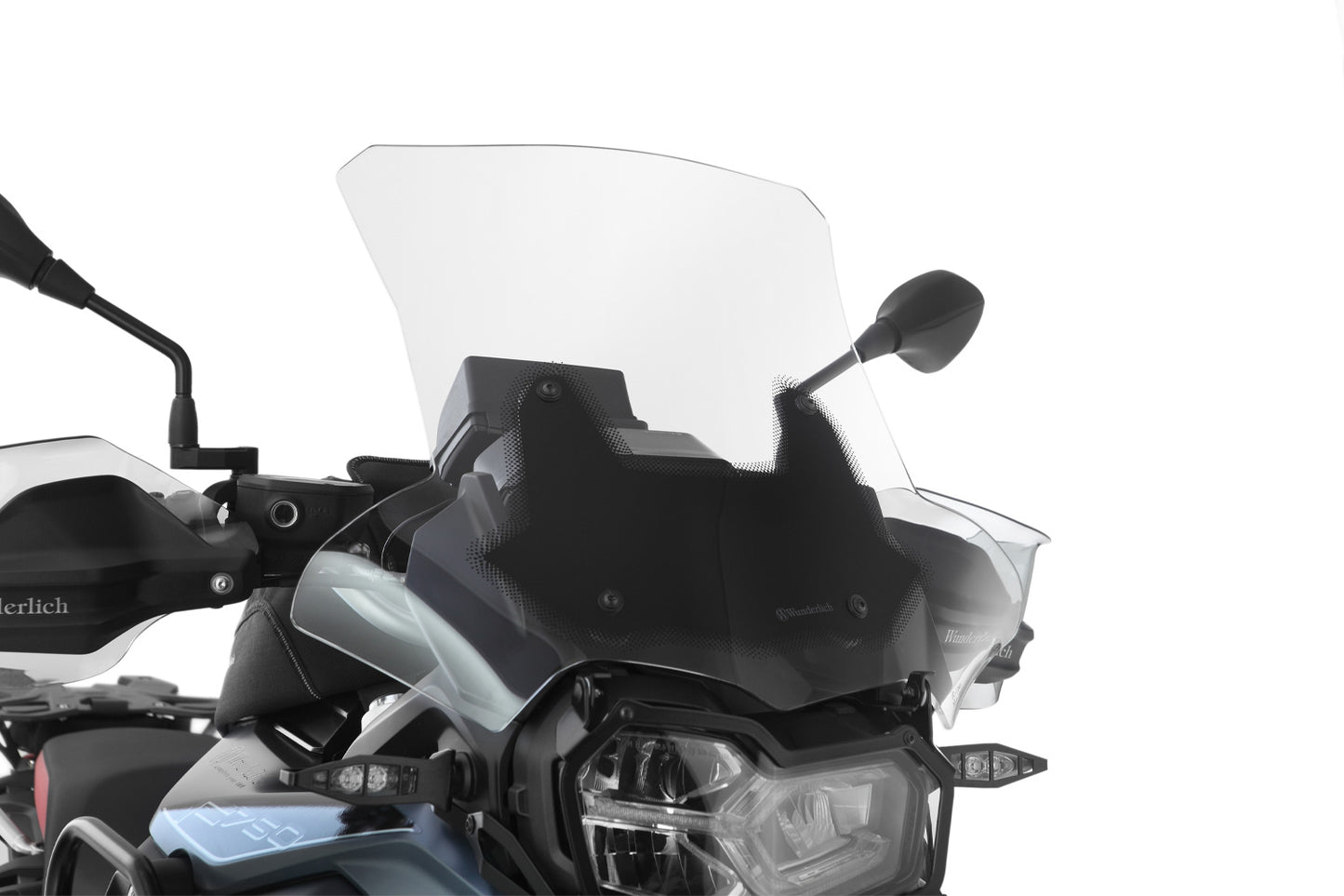 Wunderlich windshield MARATHON – Carrier long (160mm) – clear