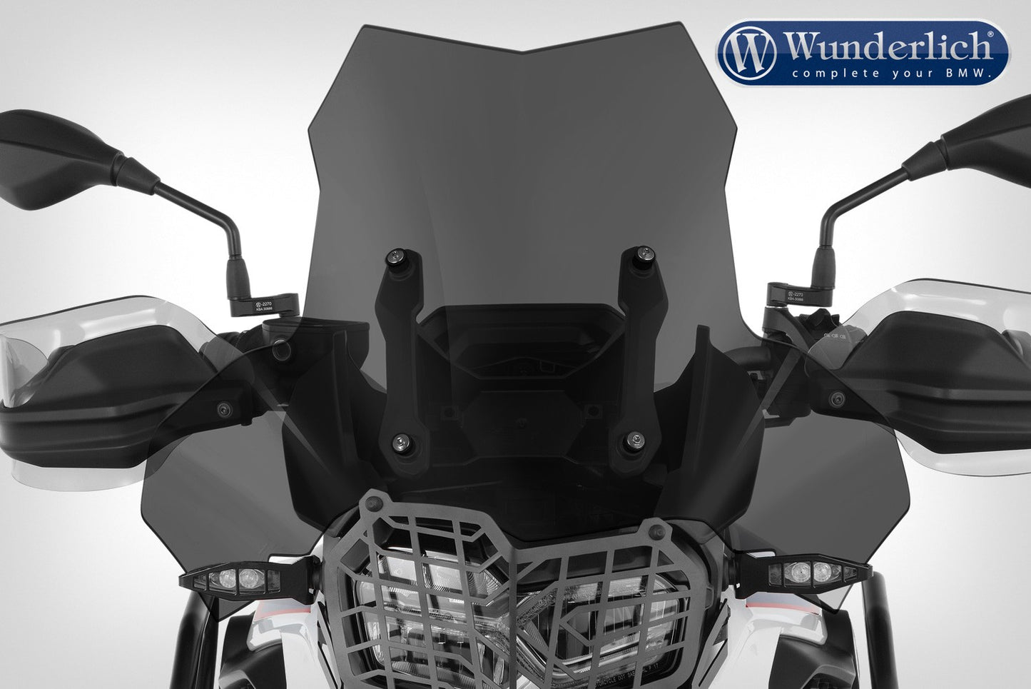 Wunderlich Windscreen EXTREME - Carrier short (115mm) - smoked grey