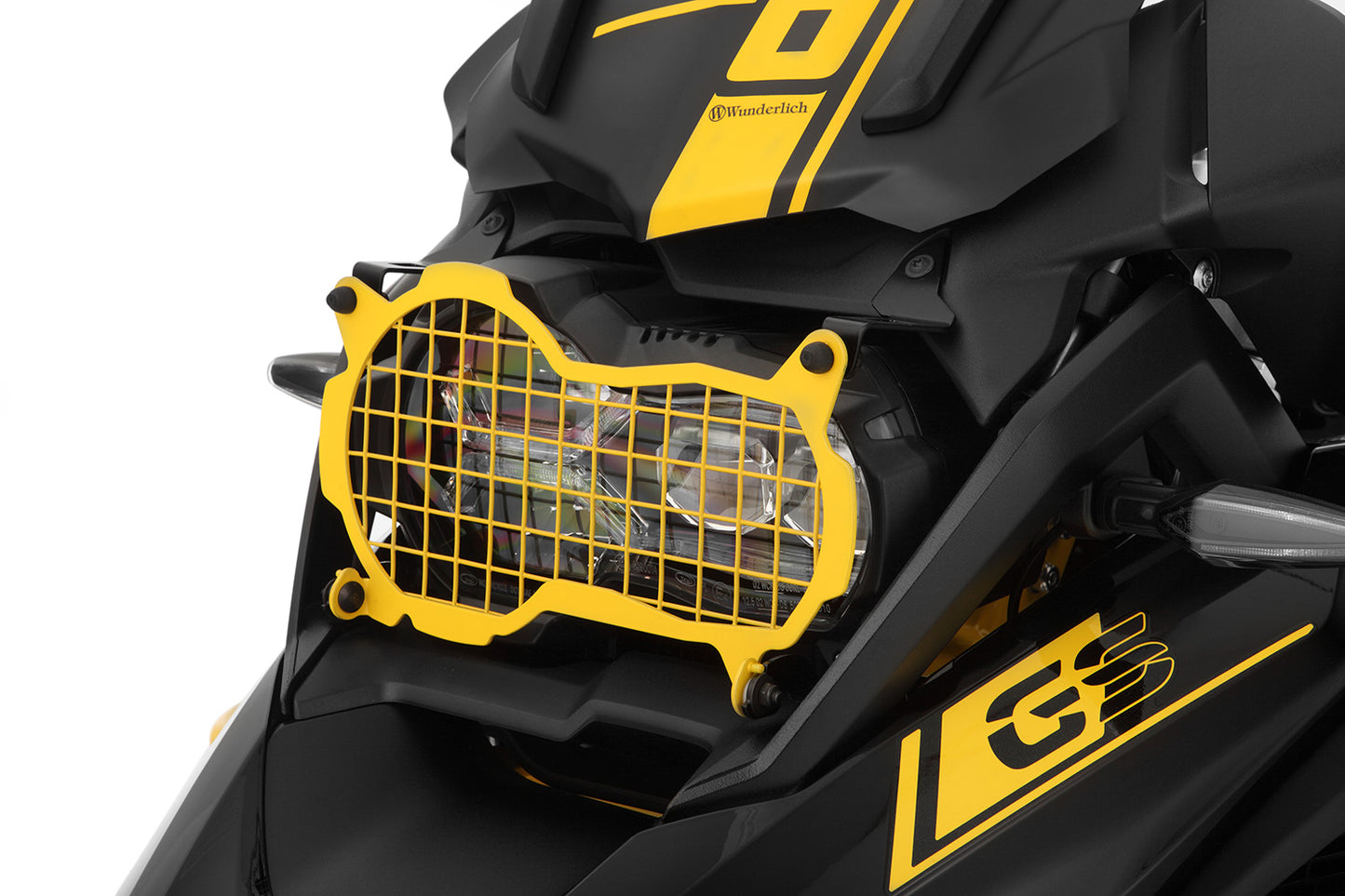 Wunderlich Headlight protector foldable - yellow | Edition 40 Years GS