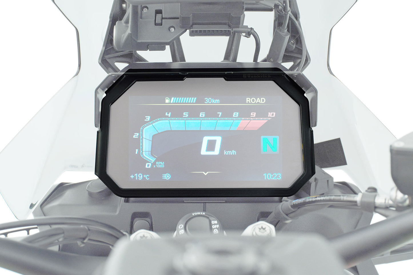 TFT Display Anti-Theft Guard with Glare Shield Mounting Option F 900 GS (2023-) - black