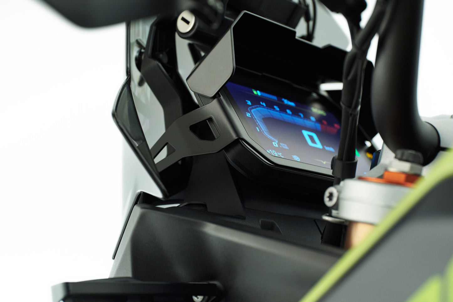 TFT Display Anti-Theft Guard with Glare Shield Mounting Option F 900 GS (2023-) - black