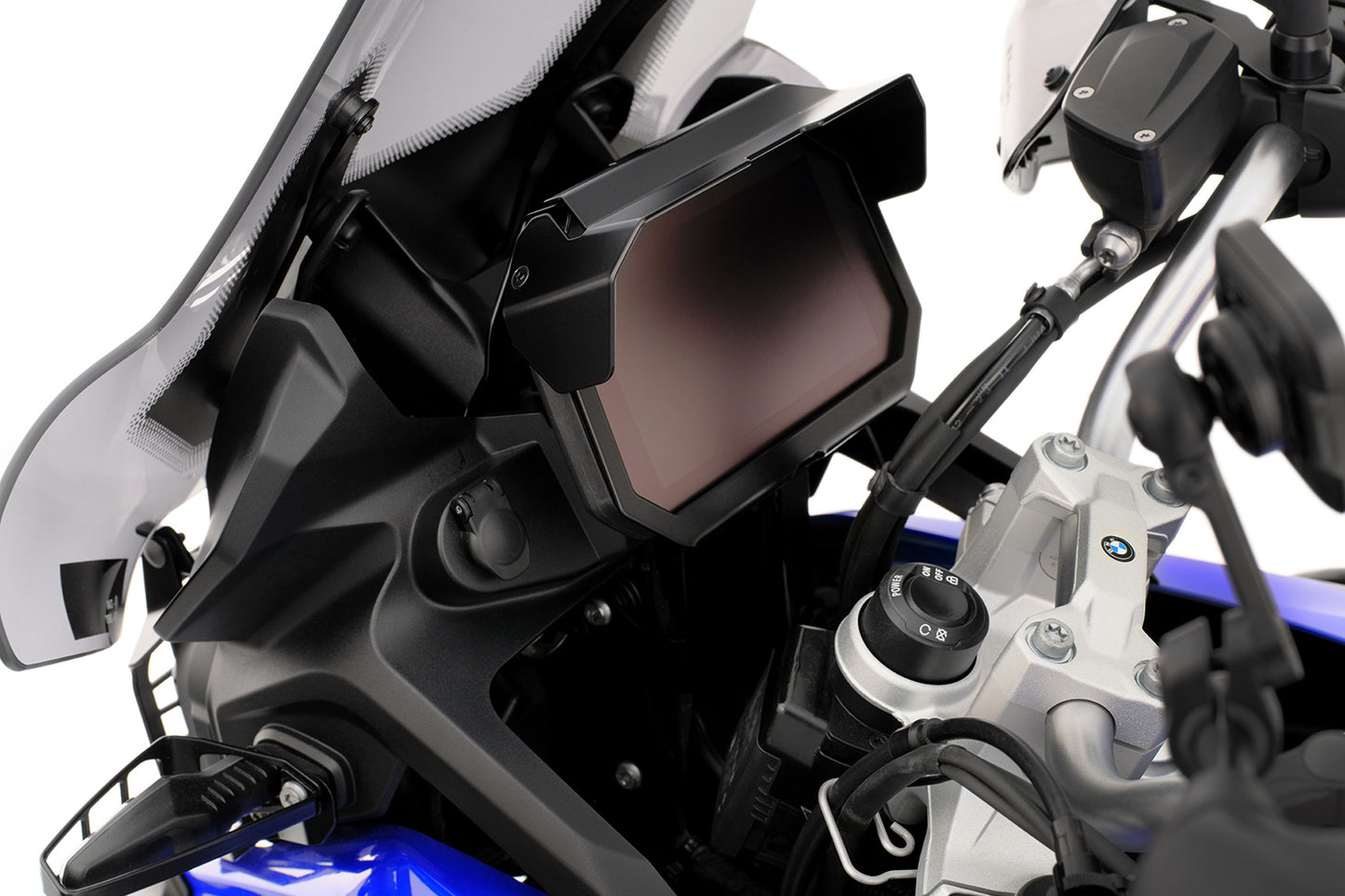 TFT Display Anti-Theft Protection with Sun Visor Preparation - black