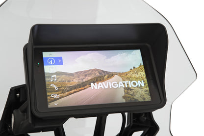 Wunderlich Glare Shield for BMW Navigator ConnectedRide - black
