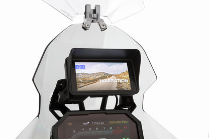 Wunderlich Glare Shield for BMW Navigator ConnectedRide - black