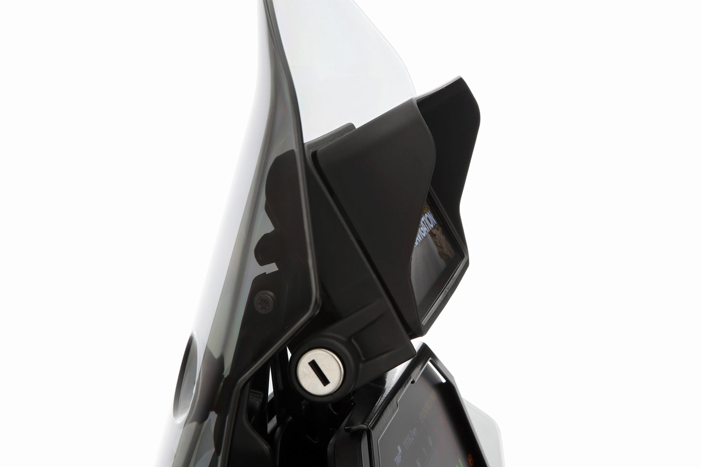 Wunderlich Glare Shield for BMW Navigator ConnectedRide - black