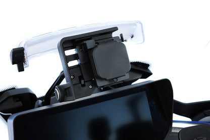 Navigation adapter for Garmin zūmo XT2/XT3 on original BMW navigation mount - black