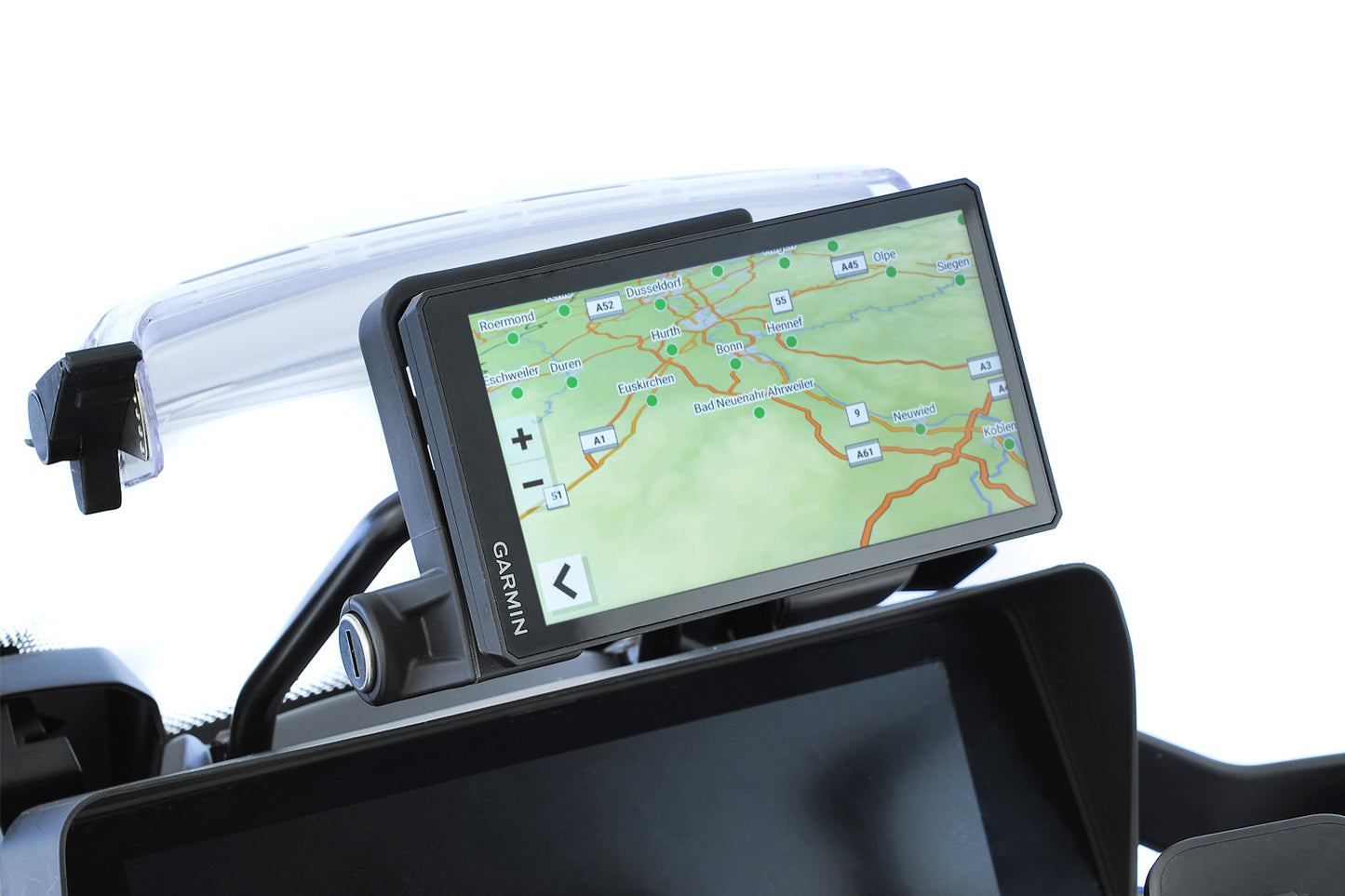 Navigation adapter for Garmin zūmo XT2/XT3 on original BMW navigation mount - black