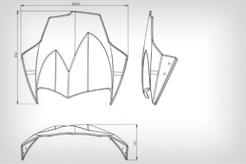 Windshield Flowjet - black