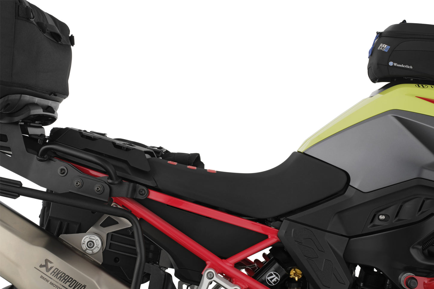 Luggage plate for original BMW solo seat – F 900 GS - black