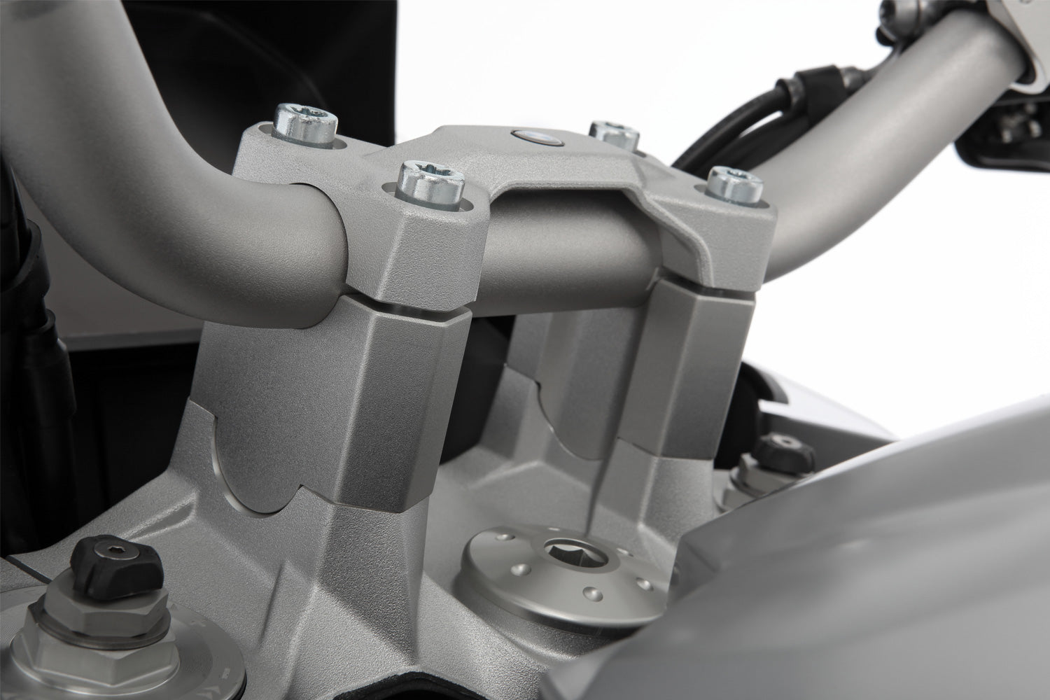 Handlebar riser ERGO PRO for models without BMW Navi - 40mm - silver ...