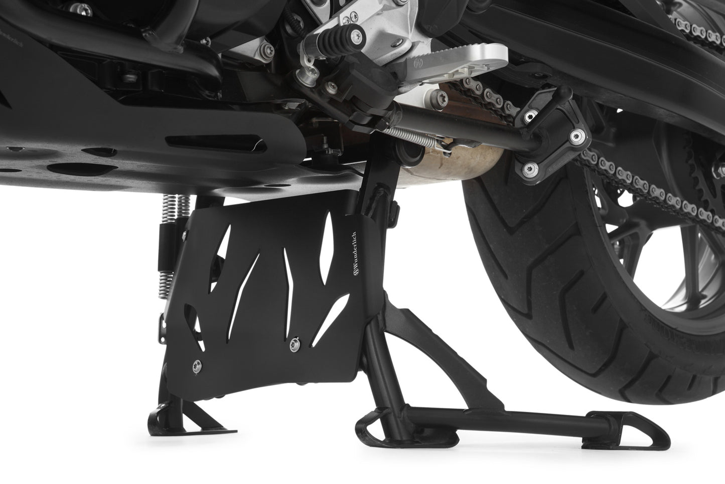 Wunderlich centre stand protection plate - black