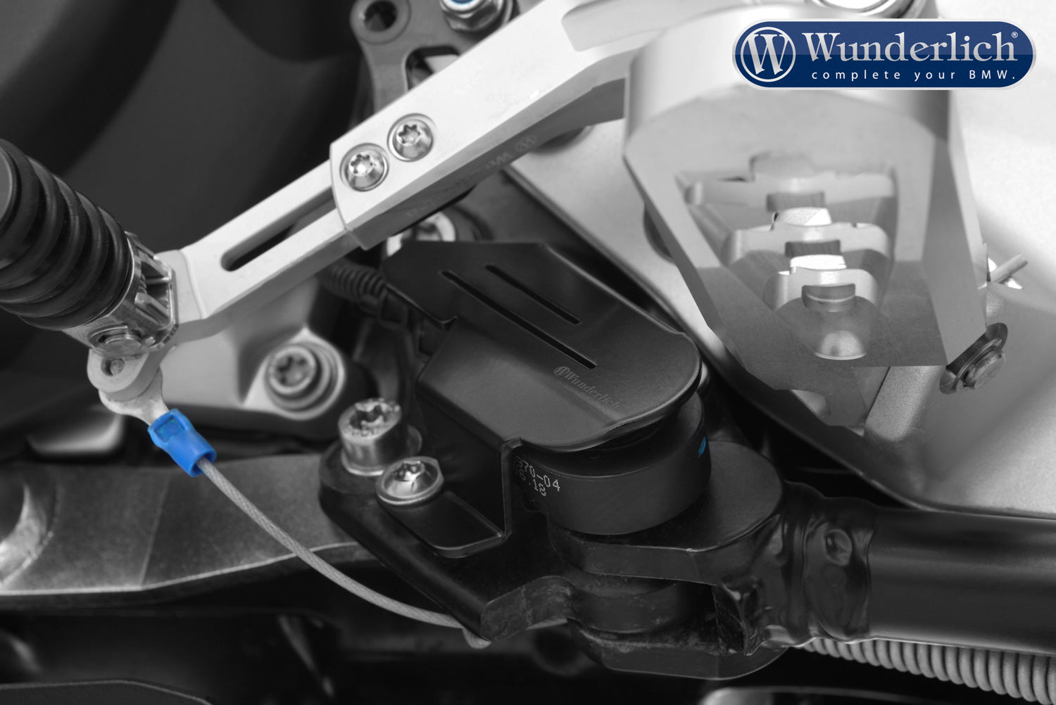 Wunderlich protective cover for the ignition interruption switch - black
