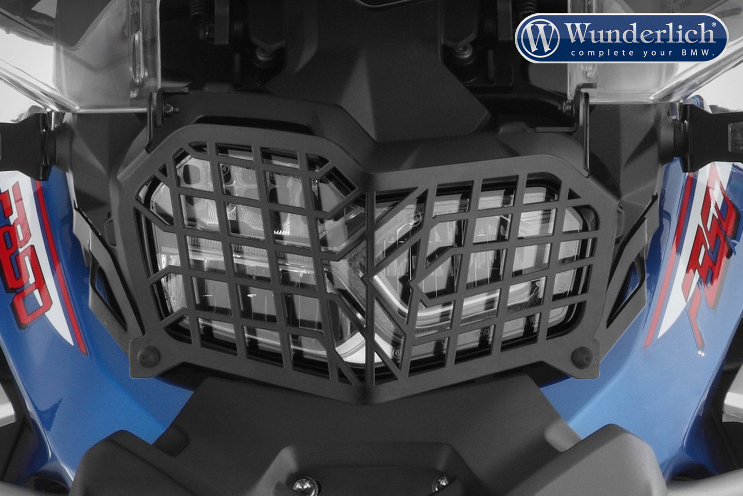 Wunderlich foldable headlight protection grille