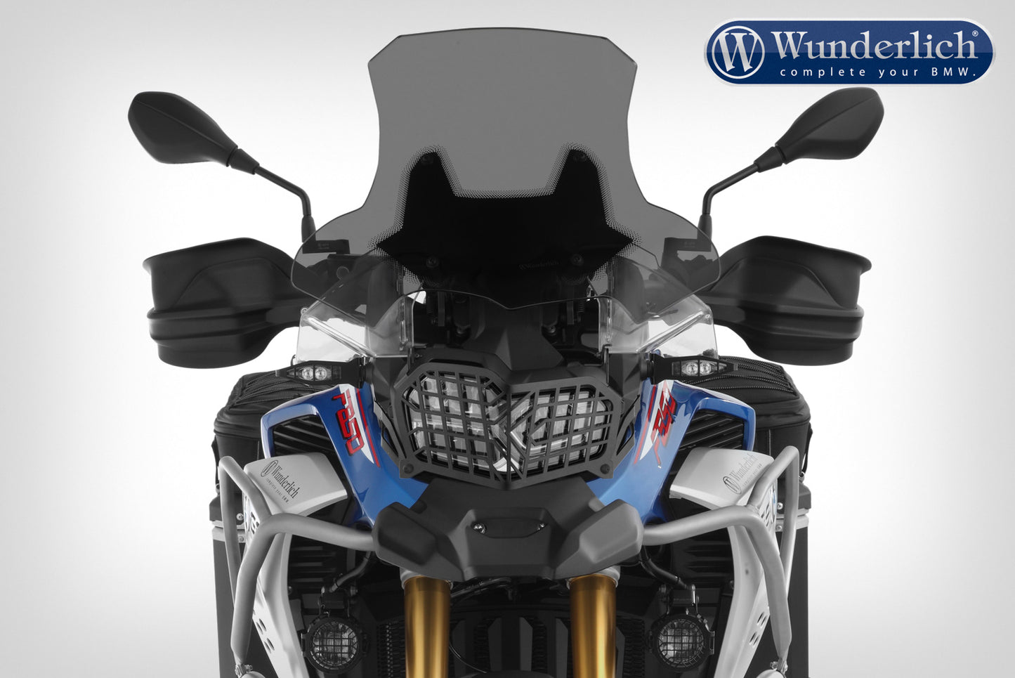 Wunderlich foldable headlight protection grille