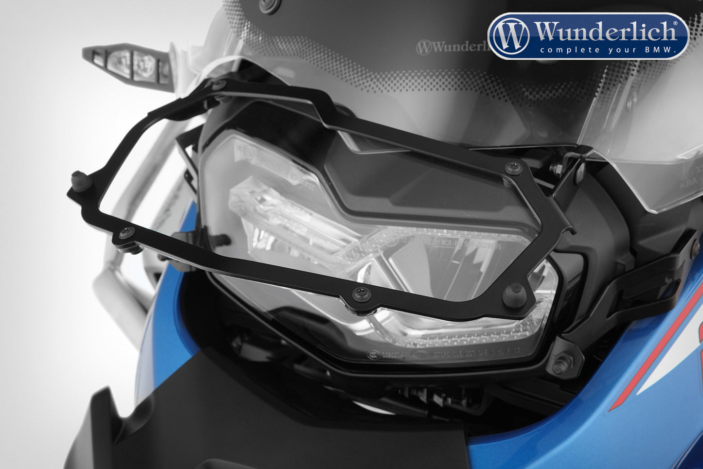 Wunderlich headlight protection grille, foldable, »CLEAR« for F850 GS - black