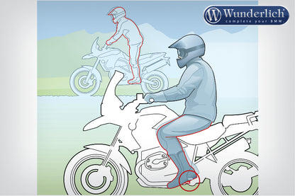 Wunderlich ERGO rider footrest lowering kit