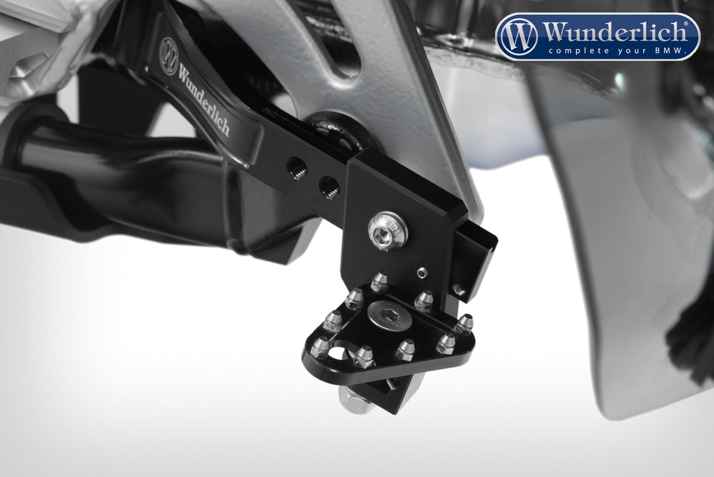 Wunderlich foot brake lever lowering kit - 30mm - black