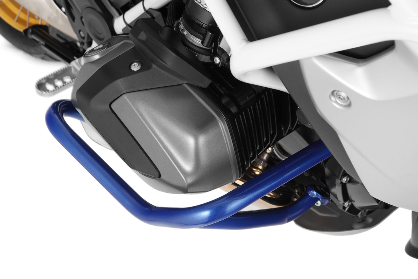 Wunderlich engine protection bar stainless steel - HP blue