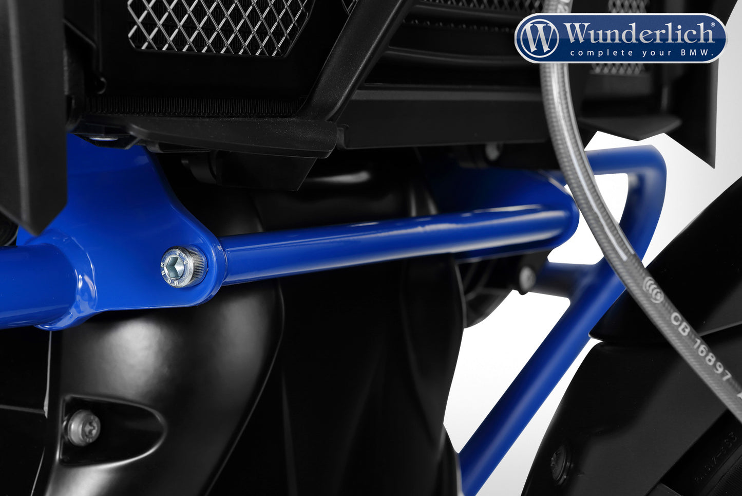 Wunderlich compound strut for engine protection bar VA - HP blue