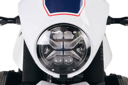Enduro Headlight Protector for the Original Cockpit Fairing R 12 G/S Unit Garage - clear