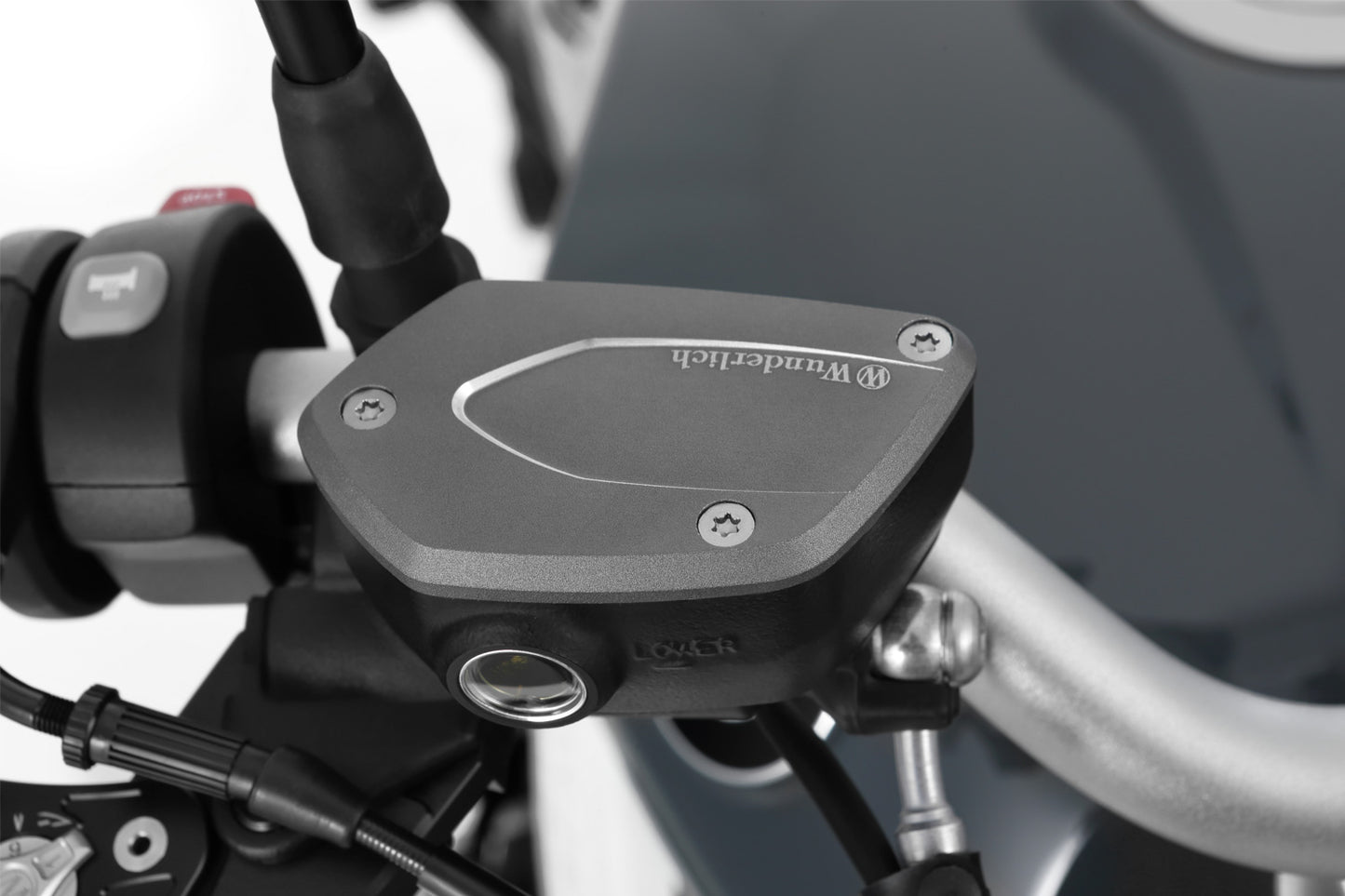Clutch and brake reservoir cover set - titanium
