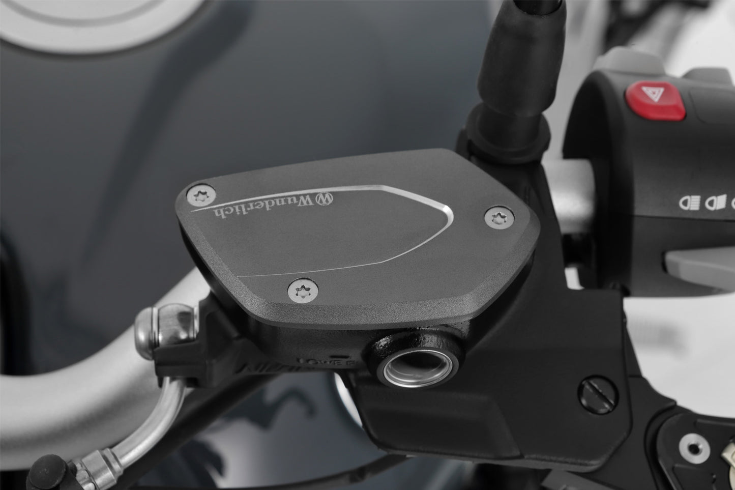Clutch and brake reservoir cover set - titanium