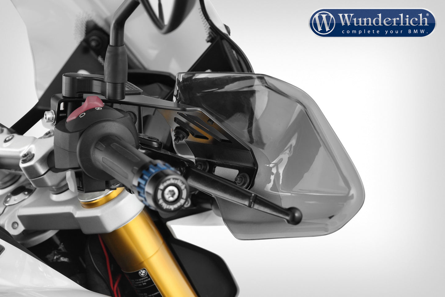 Wunderlich Hand guard CLEAR PROTECT - smoked grey