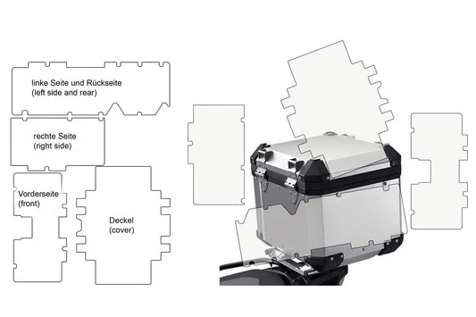 Alloy Topcase protective film set PremiumShield